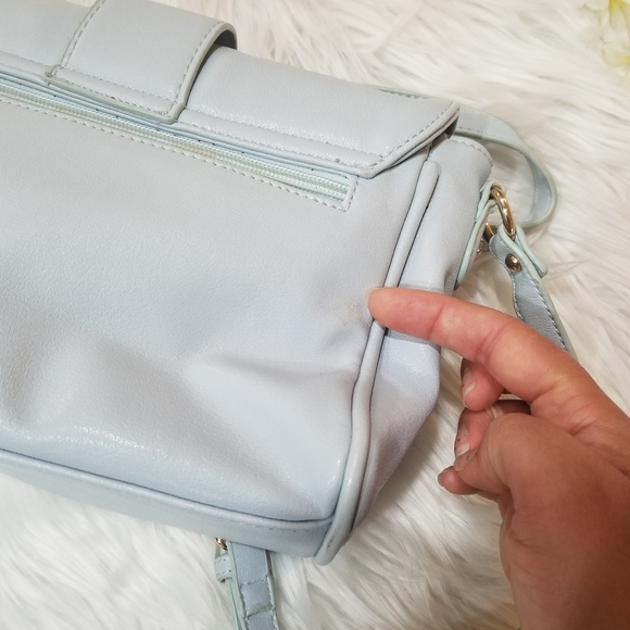 ALDO Crossbody Bag Color Baby Blue Adjustable Straps And Gold Hardware. - Picture 8 of 17